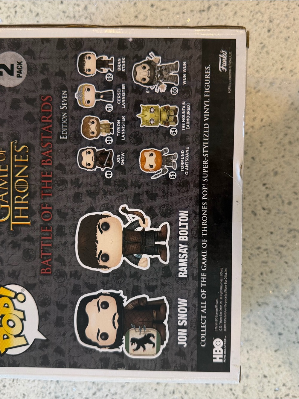 Funko Pop Game Of Thrones Battle Of The Bastards Jon Snow Ramsay 2 Pack - Picture 5 of 6